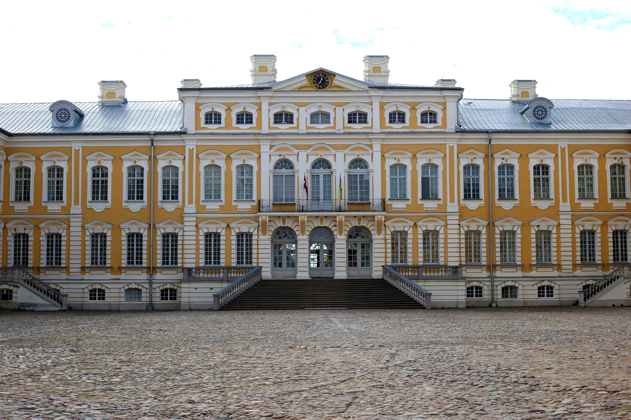 Rundāle Palace front facade near Riga Latvia