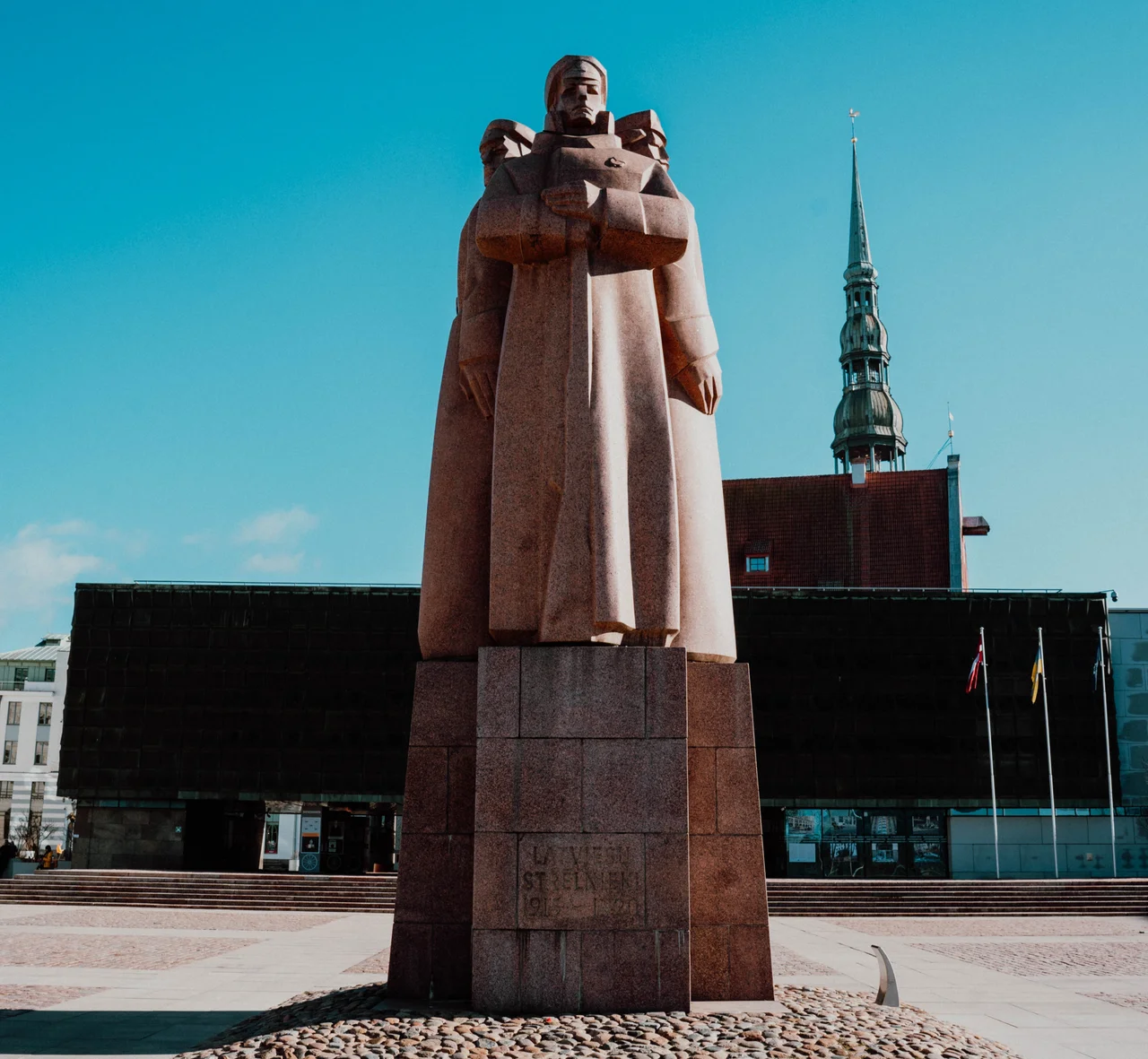 Latvian Riflemen Monument in Riga connected to Soviet history