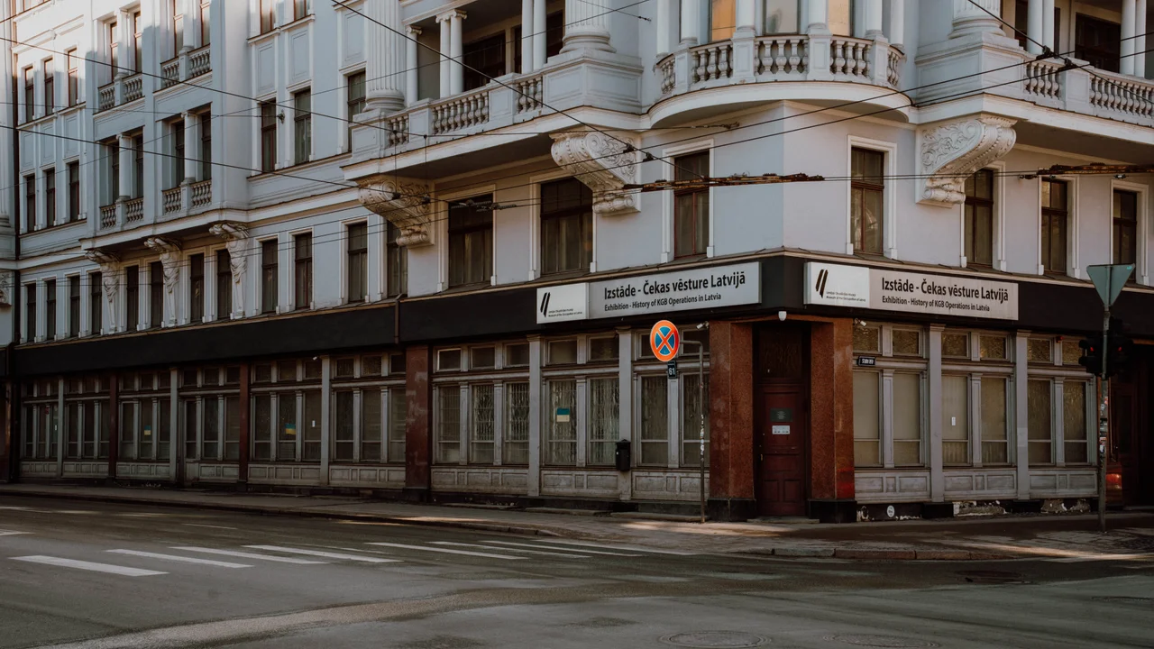 Former KGB Corner House in Riga during Soviet occupation